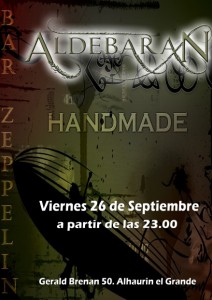 CARTEL ALDEBARAN acustico. 26-09-14