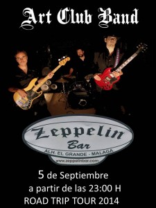 CARTEL CONCIERTO ART CLUB BAND. 05-09-14