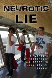 CARTEL NEUROTIC LIE. Reducido. 28-09-12